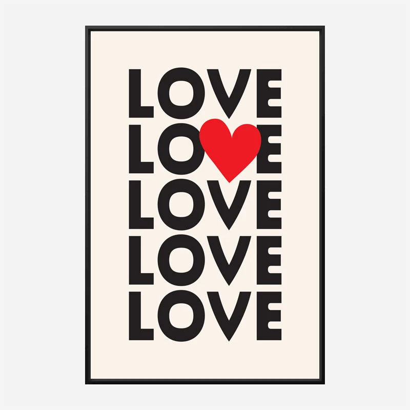 love♡c.w.m ラム500×2 Love Love Love Art Print